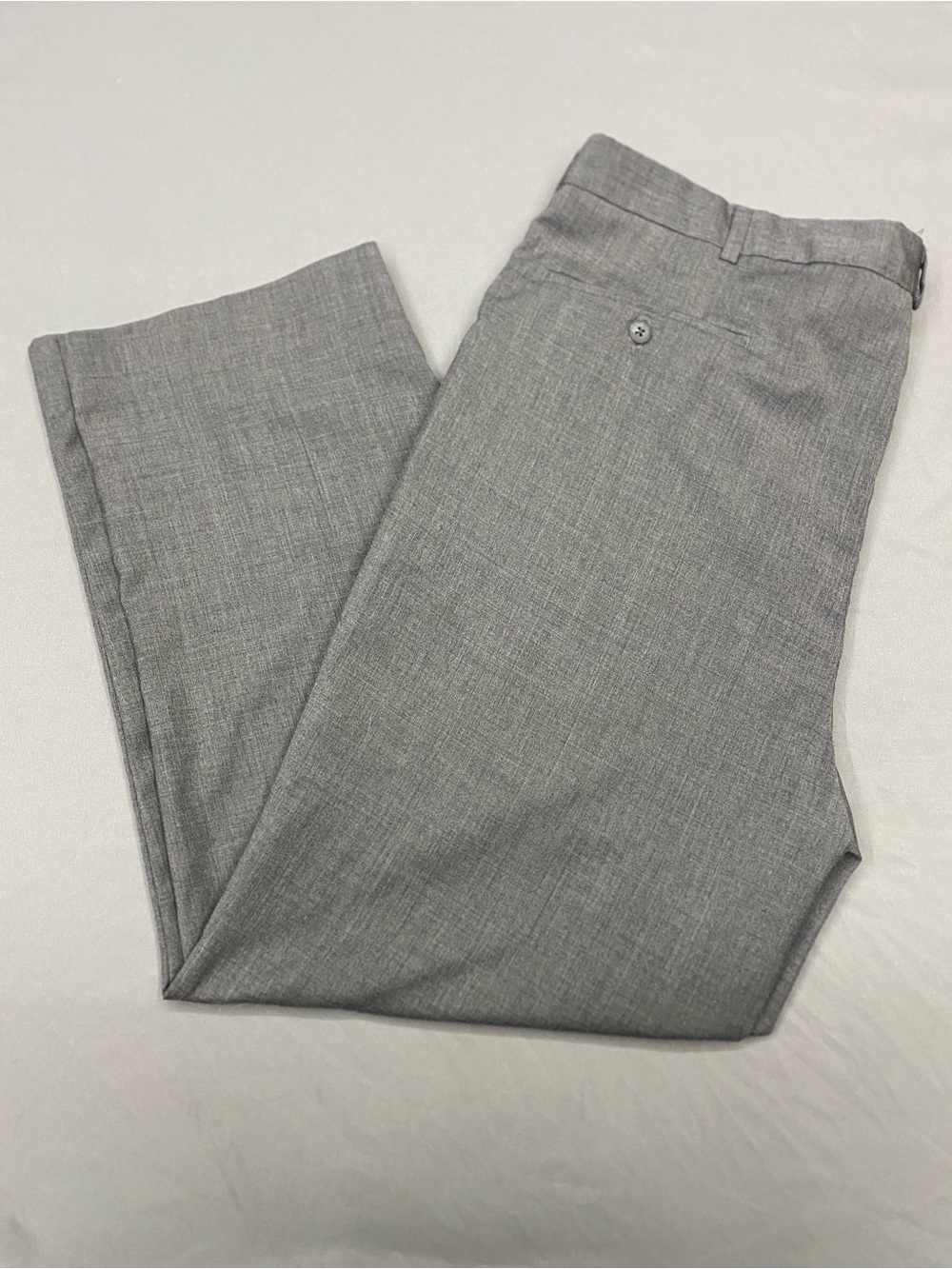 Roundtree & Yorke Men's Light Gray Flat Front Dress Shorts